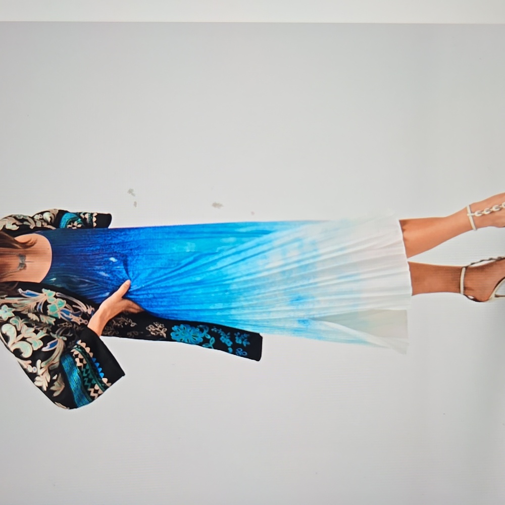 Johnny Was Black and Blue Embroidered Jacket - Picture 4 of 12